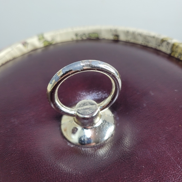 MCM World Map Ice Bucket 11" H x 8" Round Mid century Vintage Item - Picture 7 of 11